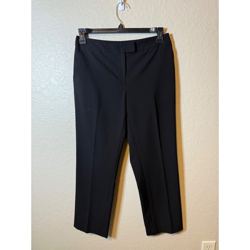 Jones New York Sydney Black Cropped Dress Pants Career Women's Size 4